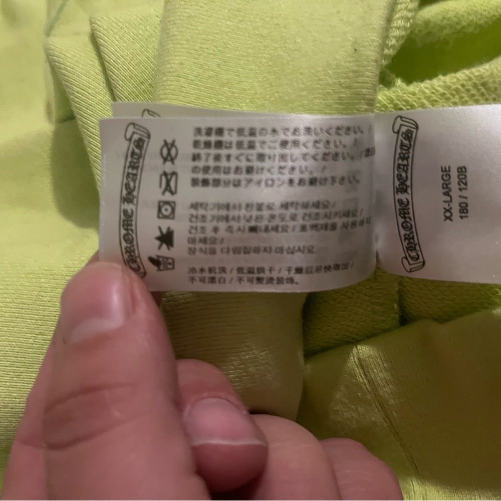 Chrome Hearts Neon Green Crewneck Sweater - Picture 5 of 6